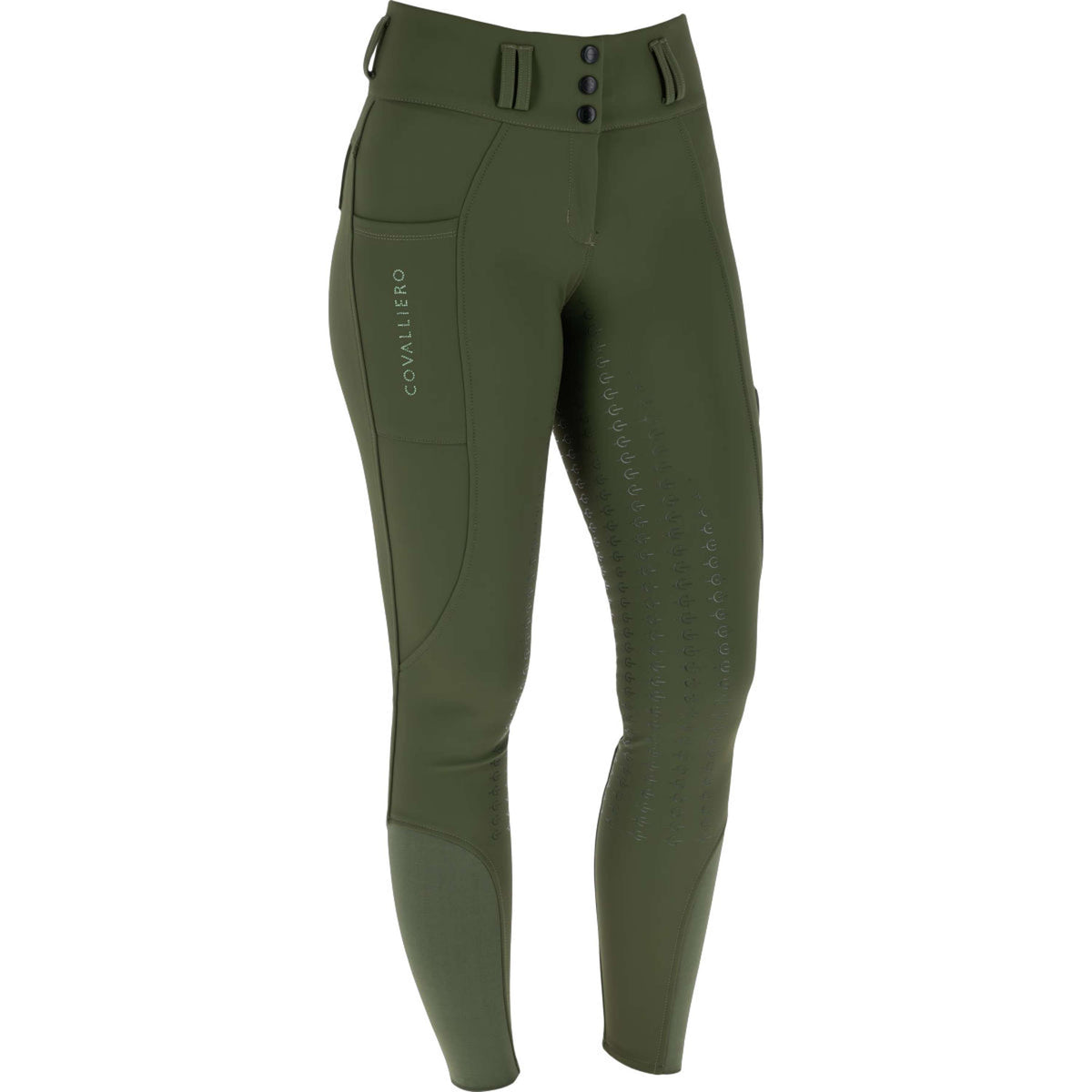 Covalliero Pantalon d'Équitation Hight Waist Full Grip AW26 Forest Green