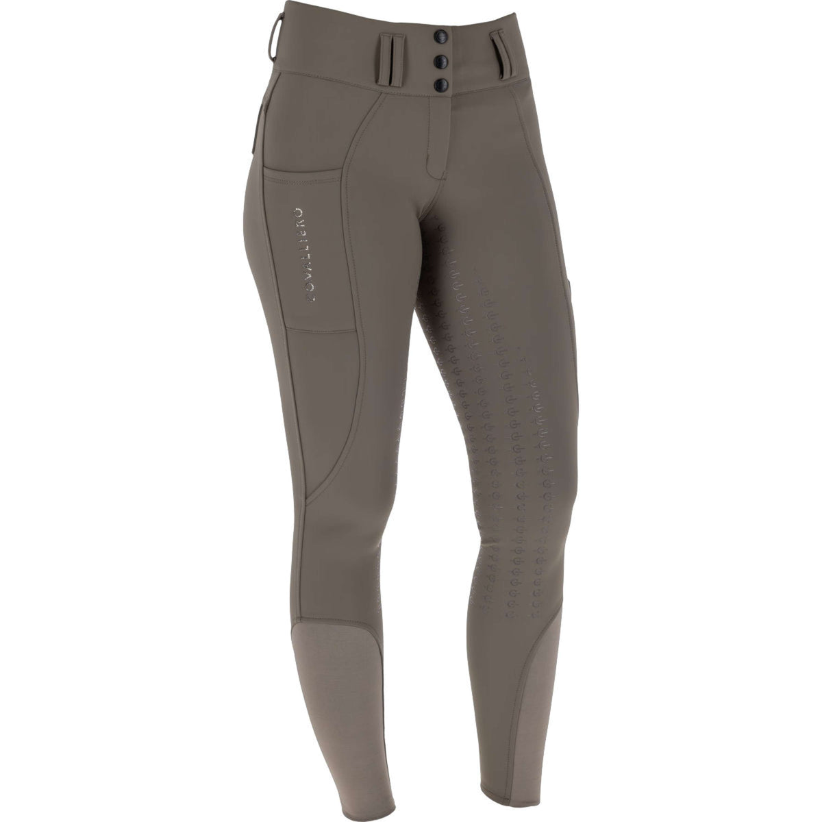 Covalliero Pantalon d'Équitation Hight Waist Full Grip AW26 Milky Chocolate