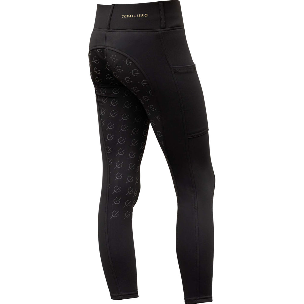 Covalliero Legging d'Équitation Full Grip AW26 Kids Noir
