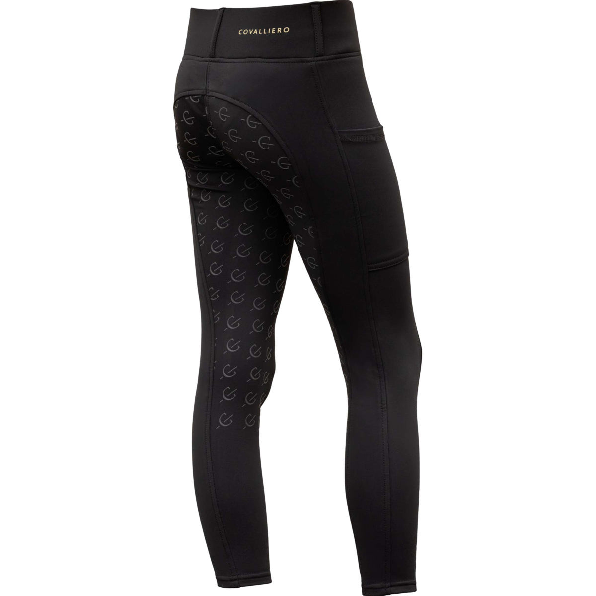Covalliero Legging d'Équitation Full Grip AW26 Kids Noir