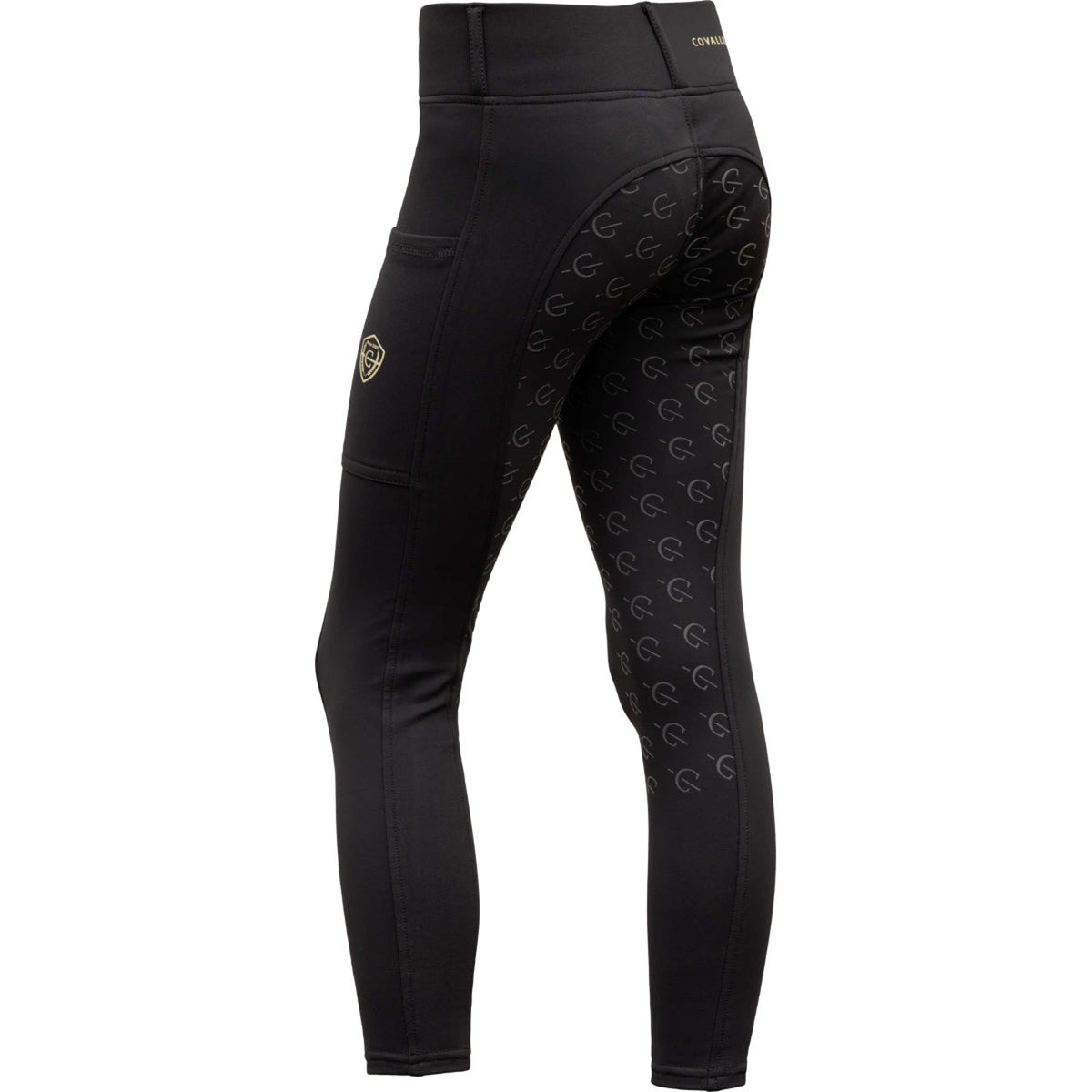 Covalliero Legging d'Équitation Full Grip AW26 Kids Noir