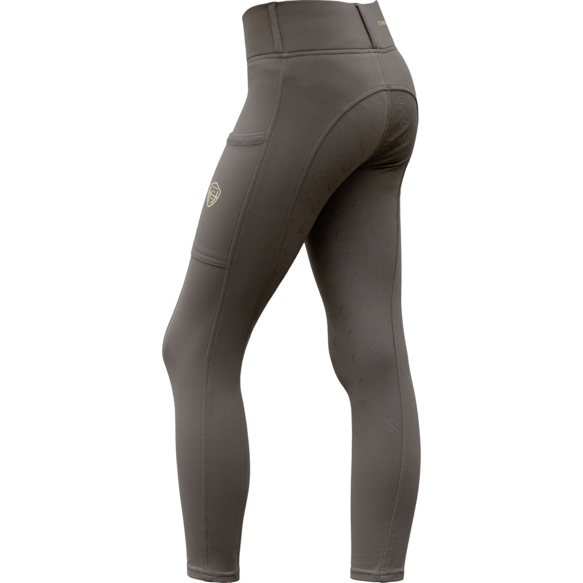 Covalliero Legging d'Équitation Full Grip AW26 Kids Milky Chocolate
