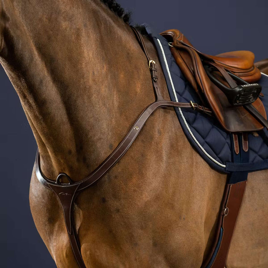 Dyon Collier de Chasse Long Bridge Marron/Cuivre