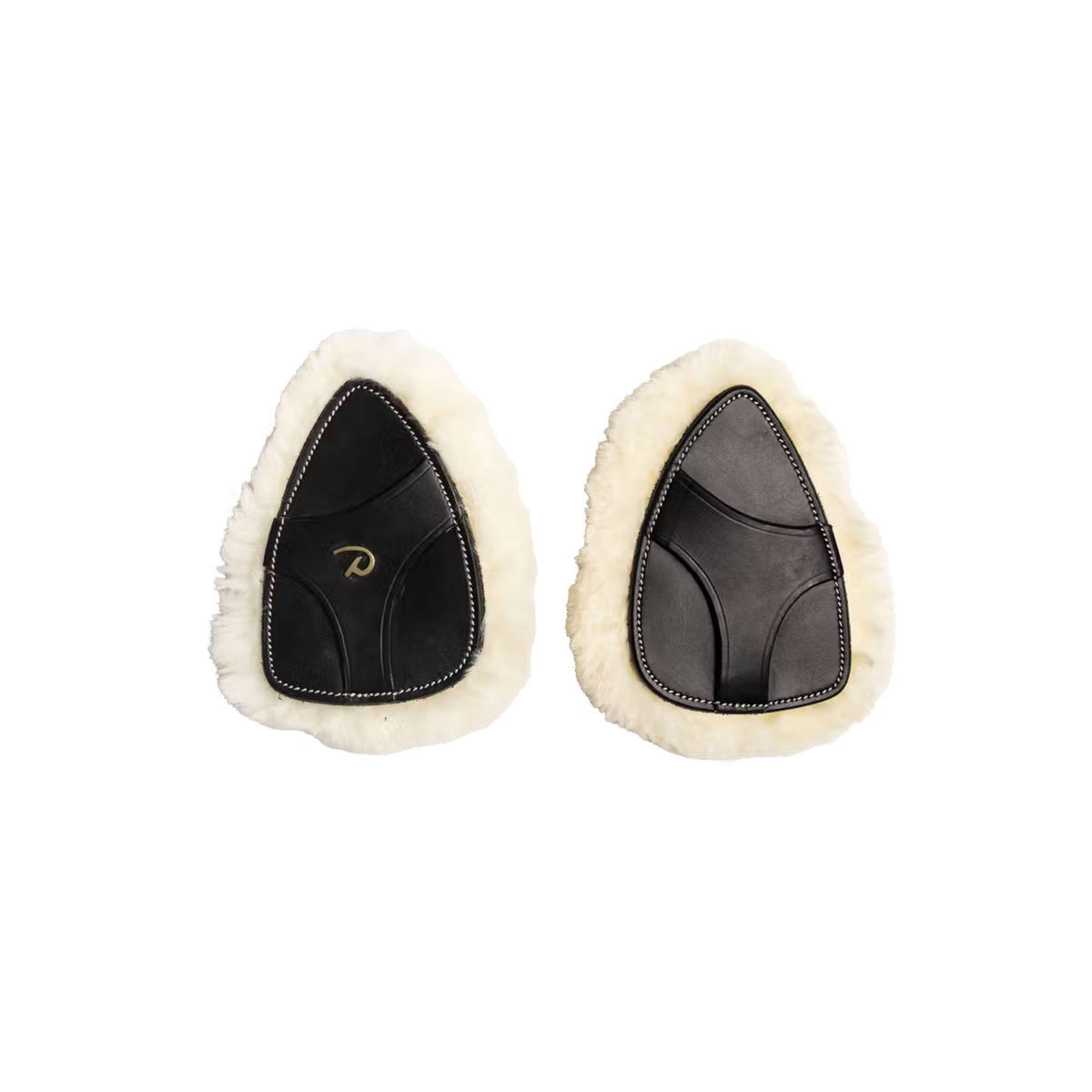 Dyon Protection de Poitrail 5 points Peau de Mouton Synthétique Noir