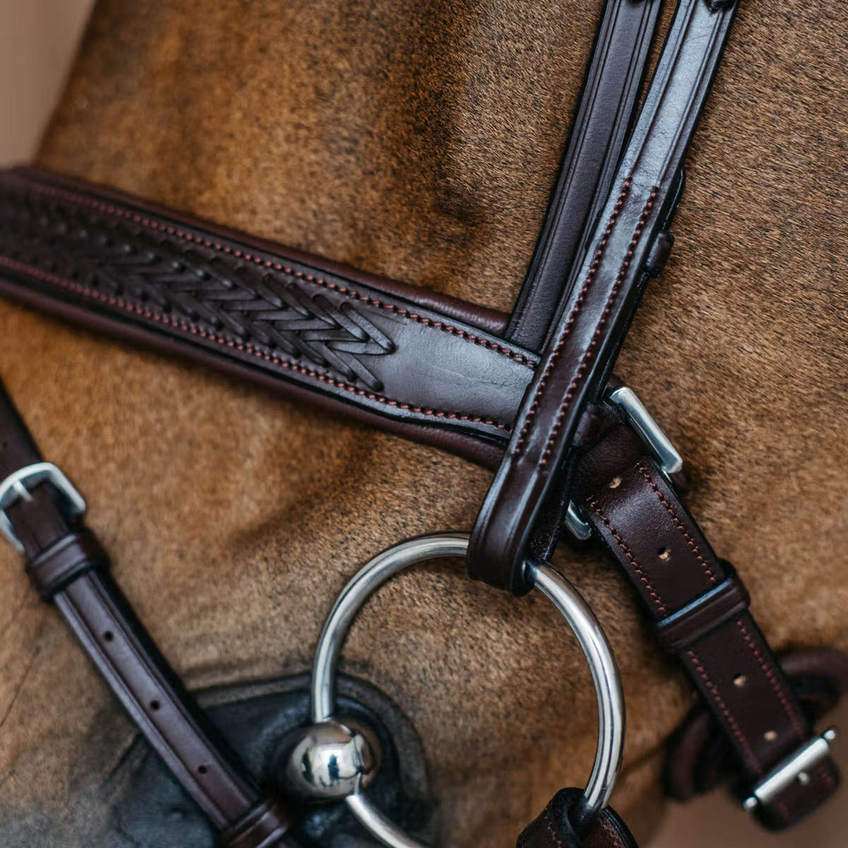 Dyon Muserolle Flash Pull-Back Tressé Marron
