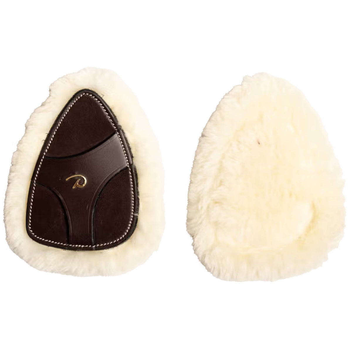 Dyon Protection de Poitrail 5 points New English Peau de Mouton Synthétique Marron