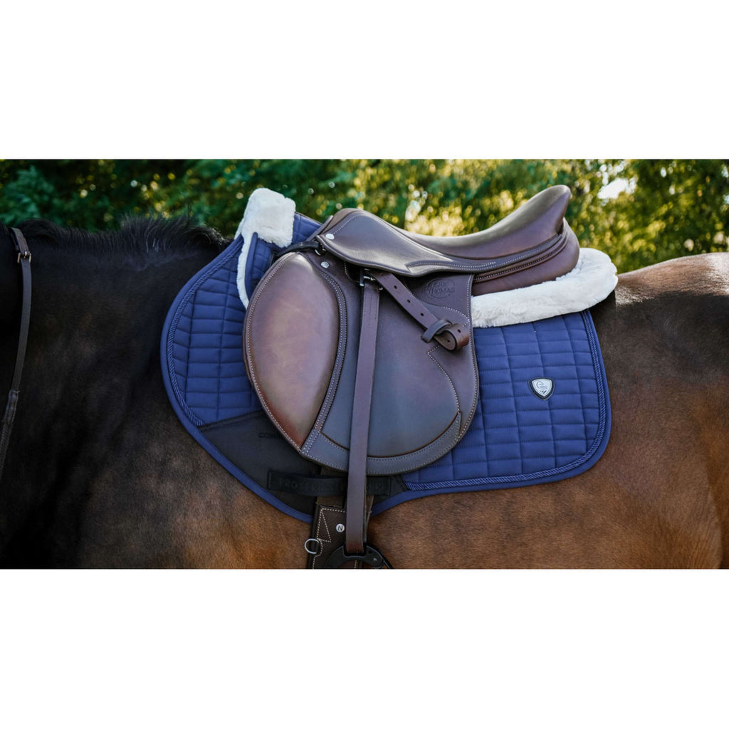 Ekkia Tapis de Selle PRO Combo Master Polyvalent Marine Bleu