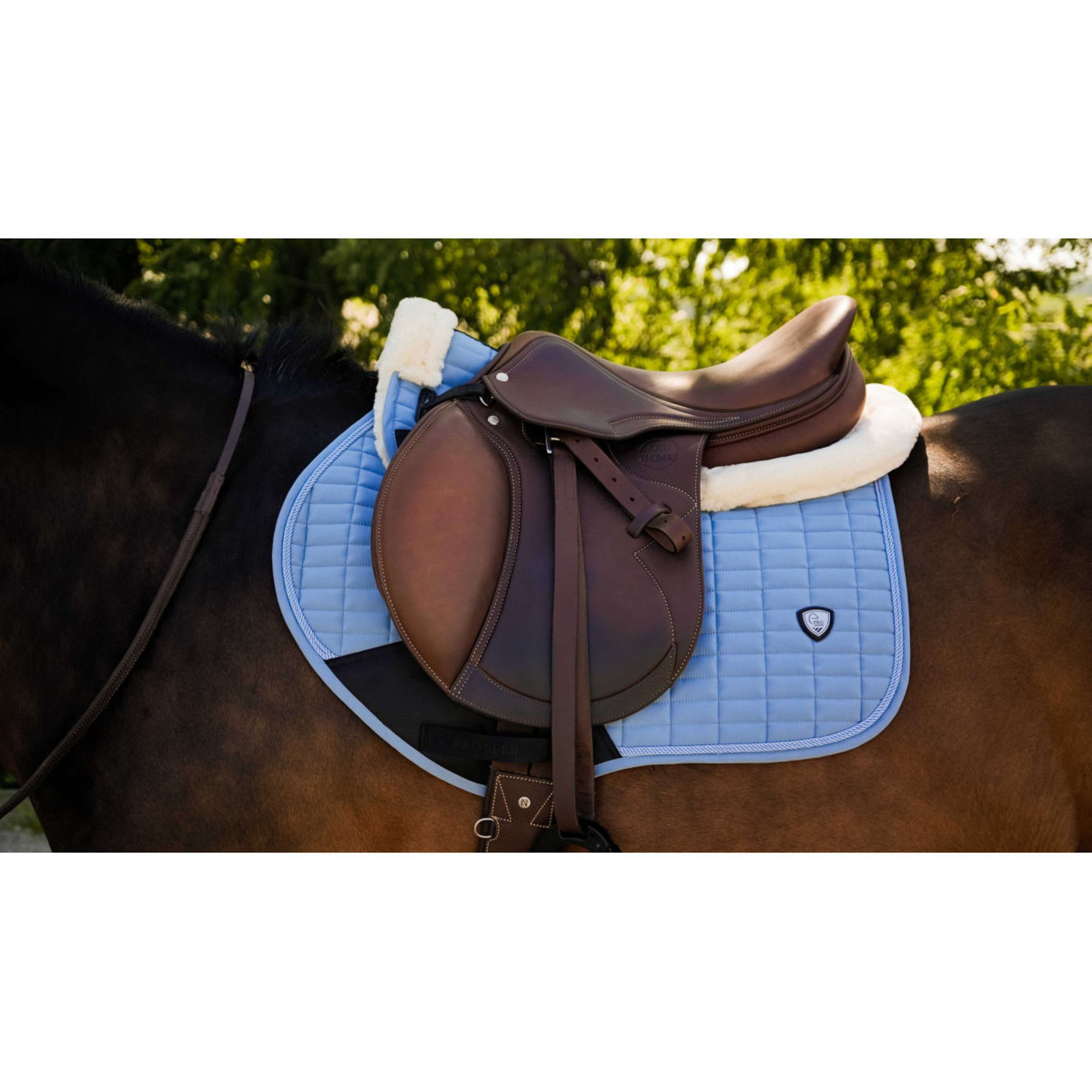 Ekkia Tapis de Selle PRO Combo Master Polyvalent Bleu