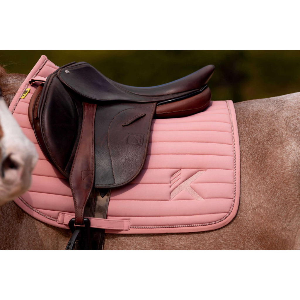 K by EQUITHÈME Tapis de Selle Triton de Saut Rose