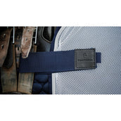 EQUITHÈME Couvre-reins Flycool square Marine/Blanc