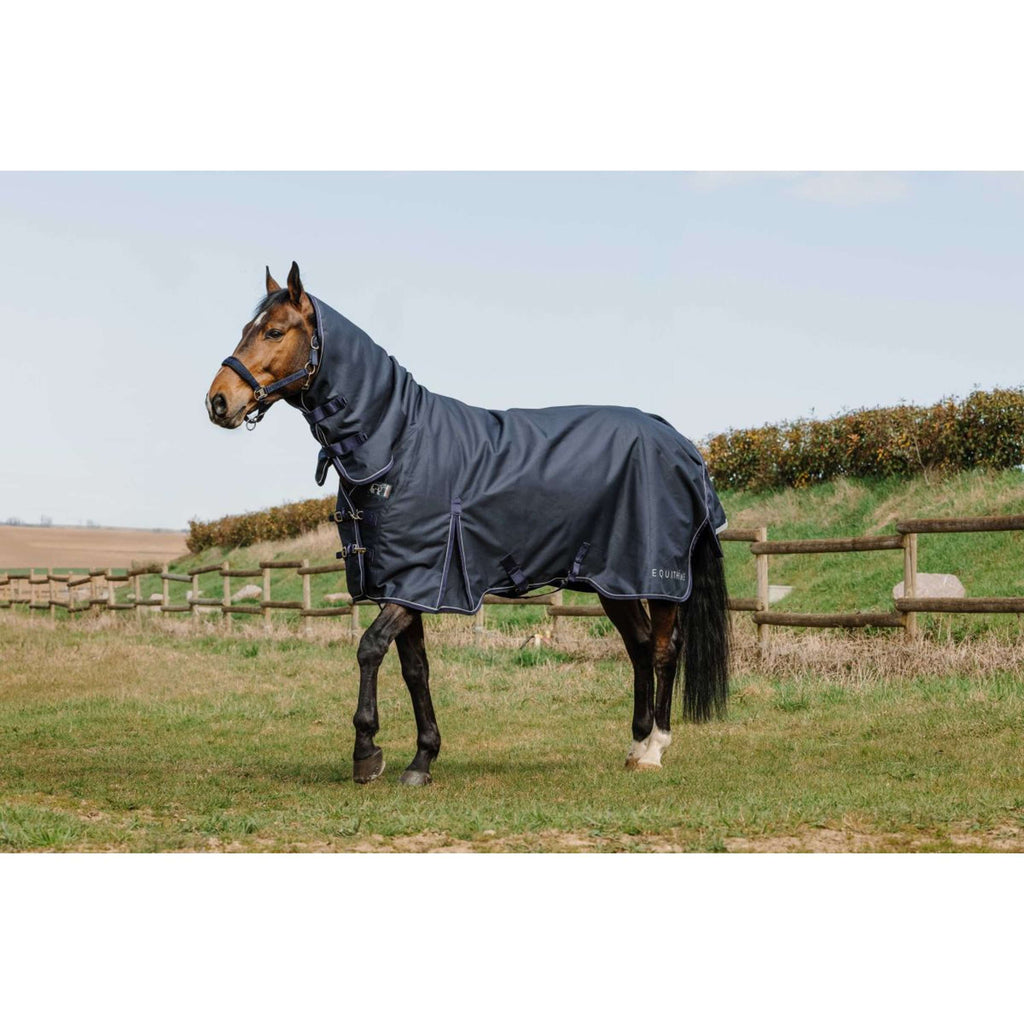 EQUITHÈME Couverture d'Extérieur Anatomic Combi 1200D 100g Marin