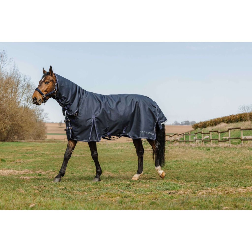 EQUITHÈME Couverture d'Extérieur Anatomic Combi 1200D 100g Marin