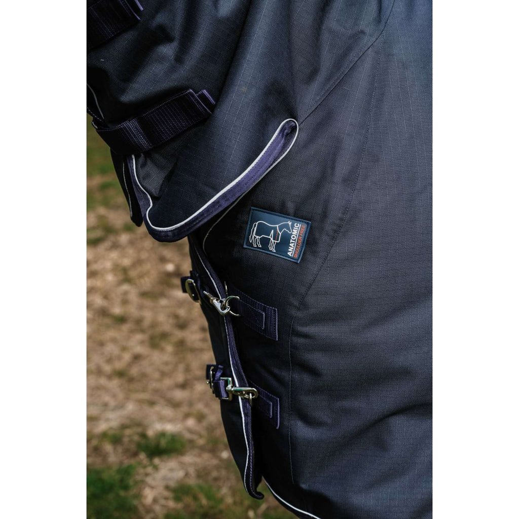 EQUITHÈME Couverture d'Extérieur Anatomic Combi 1200D 100g Marin