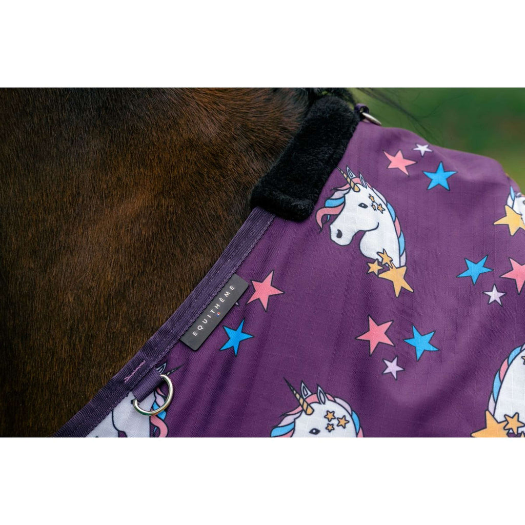 EQUITHÈME Couverture Turnout Unicorn 600D 0g Prune