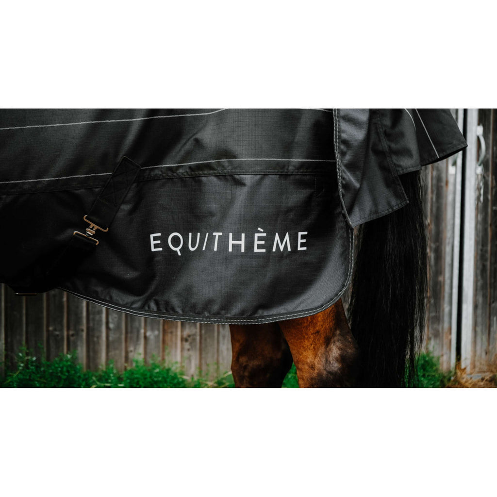 EQUITHÈME Couverture Imperméable TYREX Lumin 600D 0g Noir