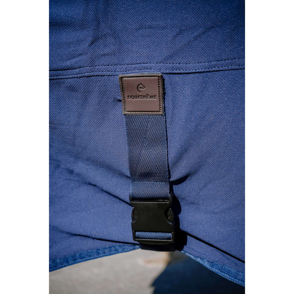 EQUITHÈME Couverture de Refroidissement Cool& Dry Fresh Combo Marine Bleu