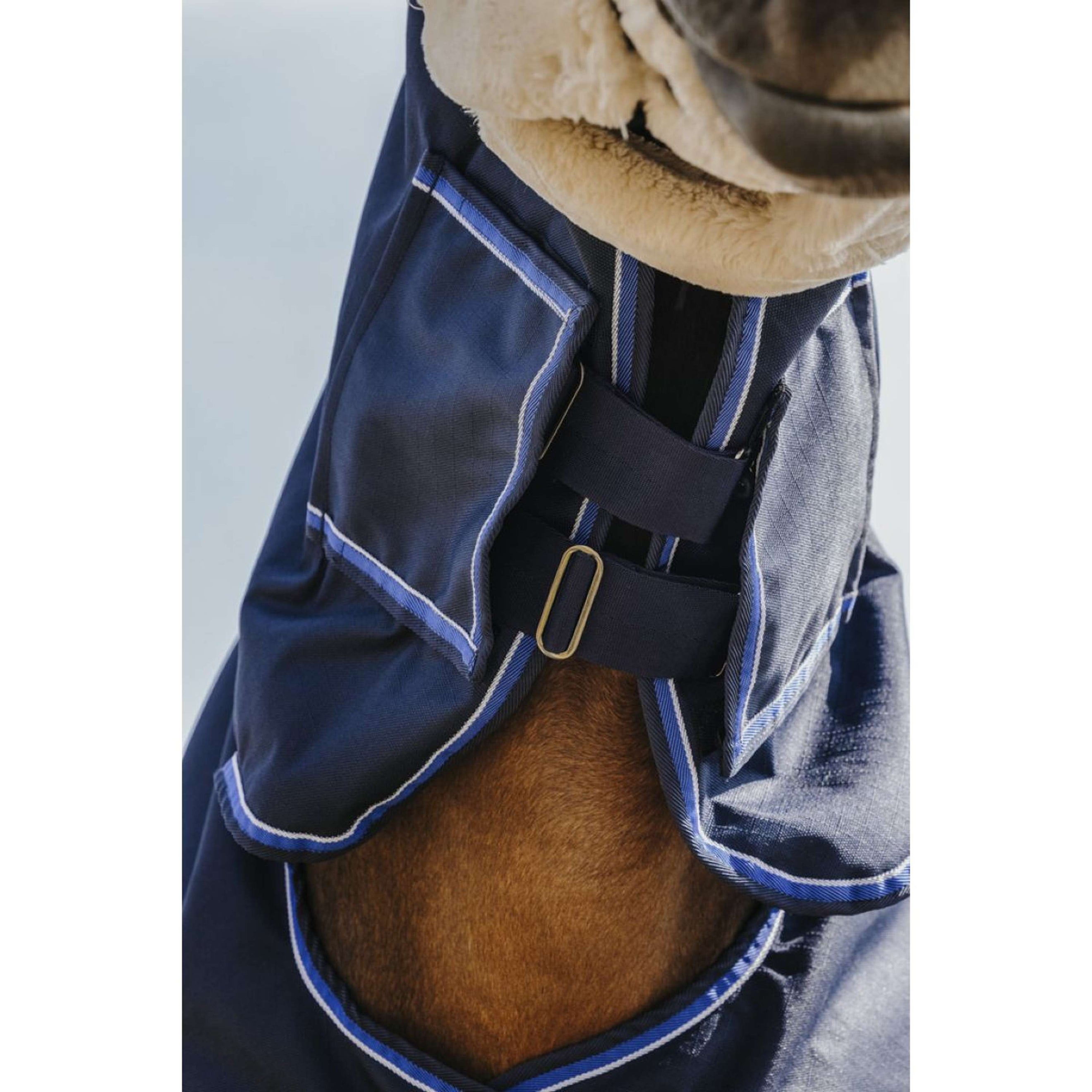 EQUITHÈME Couverture d'Extérieur Classic 1200D Combo 100g Marin EQUITHÈME Couverture d'Extérieur Classic 1200D Combo 100g Marin