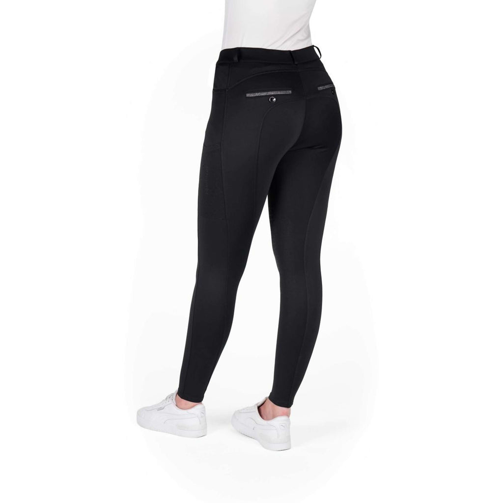 EQUITHÈME Pantalon d'Équitation Capucine Knee Grip Noir
