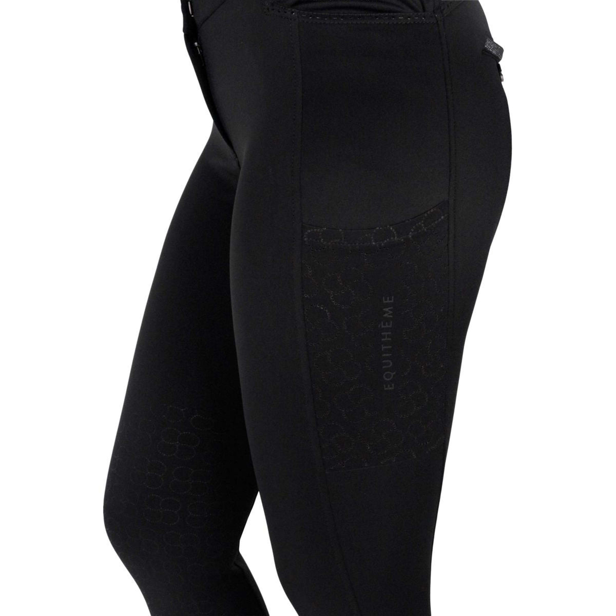 EQUITHÈME Pantalon d'Équitation Capucine Knee Grip Noir