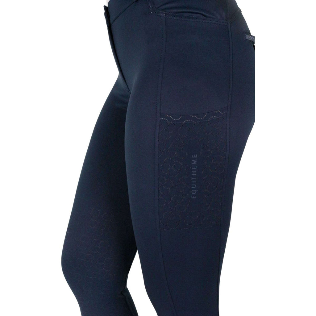 EQUITHÈME Pantalon d'Équitation Capucine Prise de Genou Marin