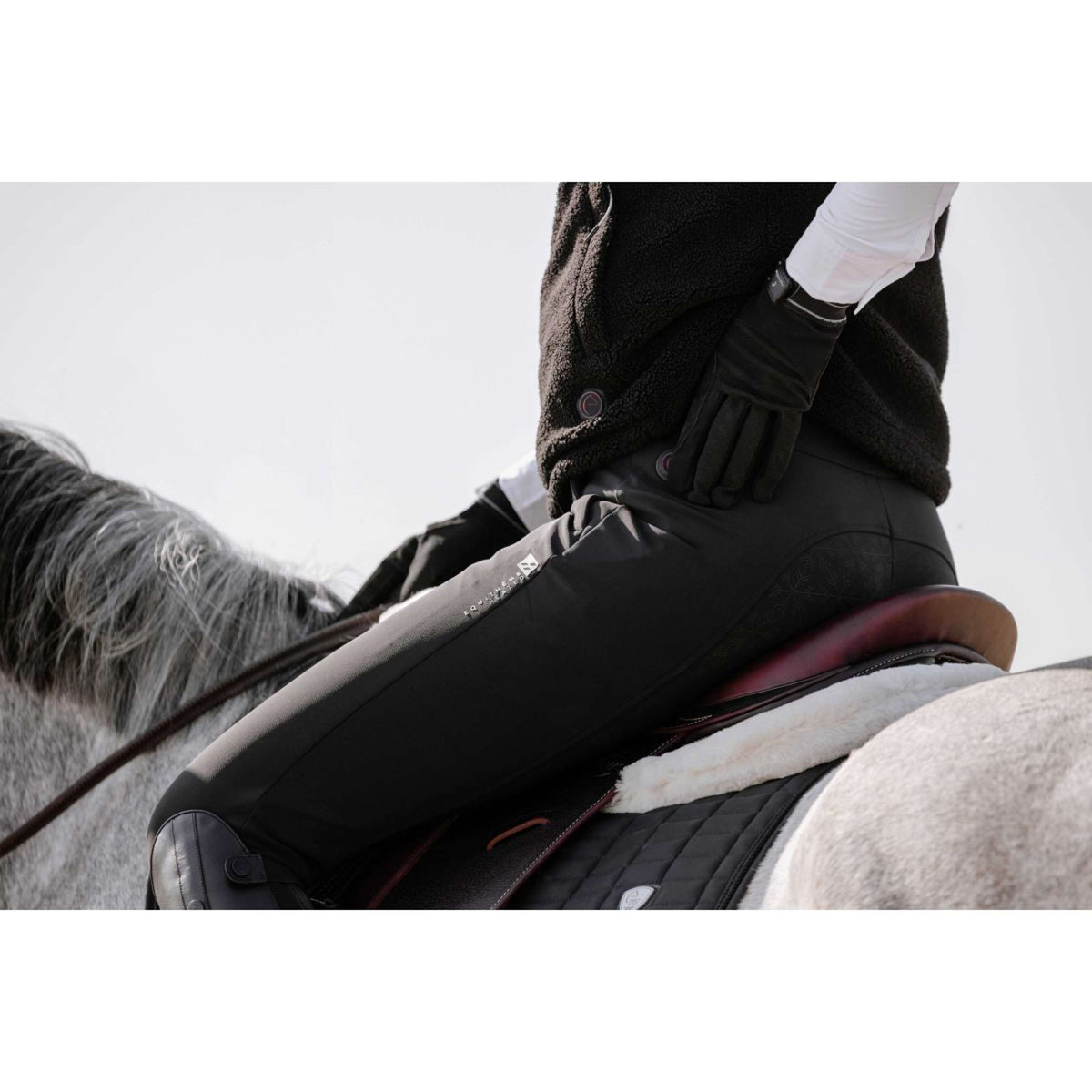 EQUITHÈME Pantalon d'Équitation Sierra Heated Full Grip Noir