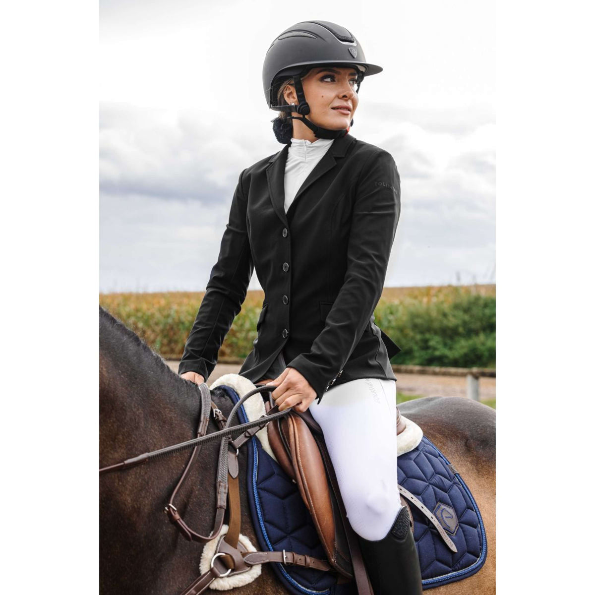 EQUITHÈME Petite Veste de Concours Nancy Noir