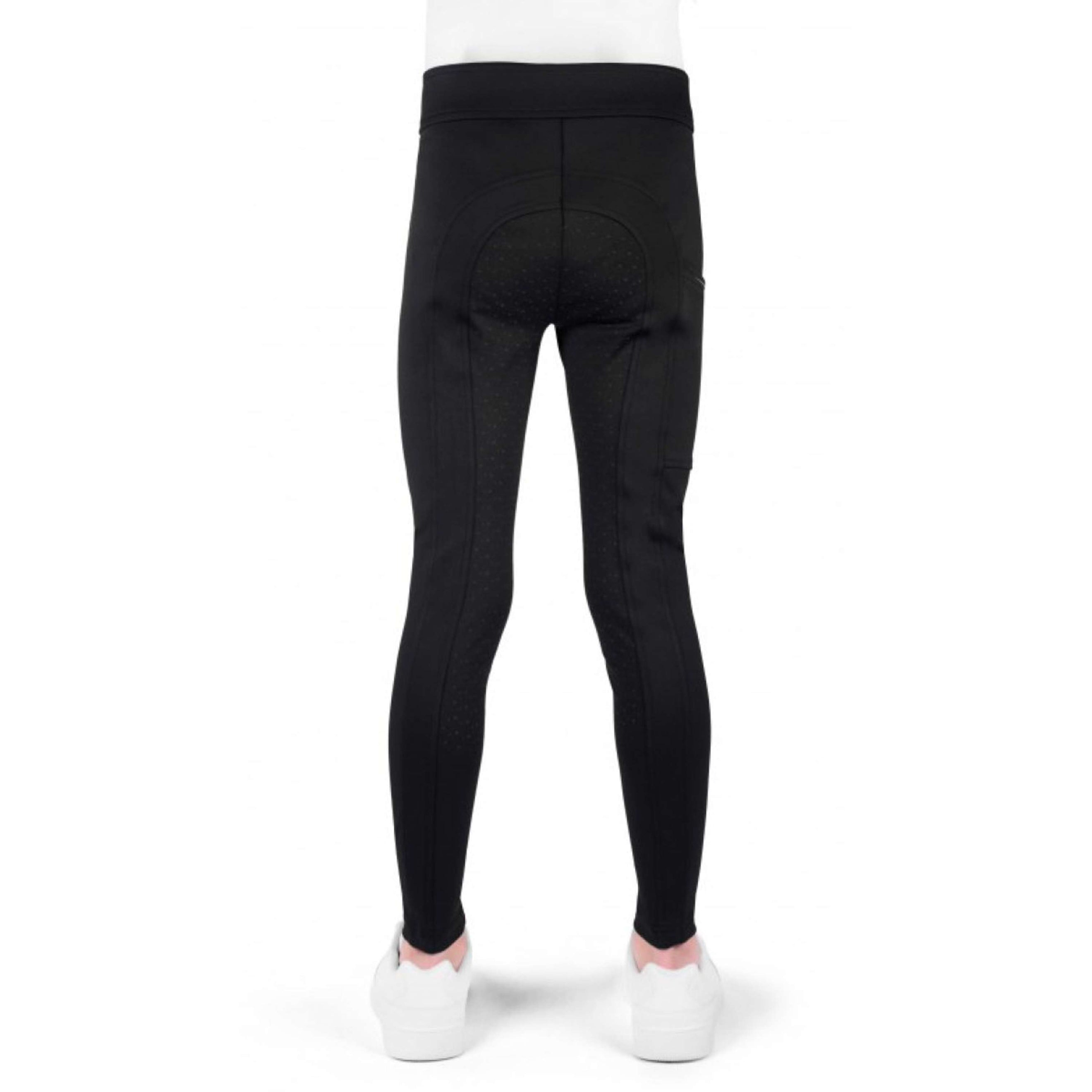 EQUITHÈME Legging d'Équitation Birdy Kids Full Grip Noir EQUITHÈME Legging d'Équitation Birdy Kids Full Grip Noir