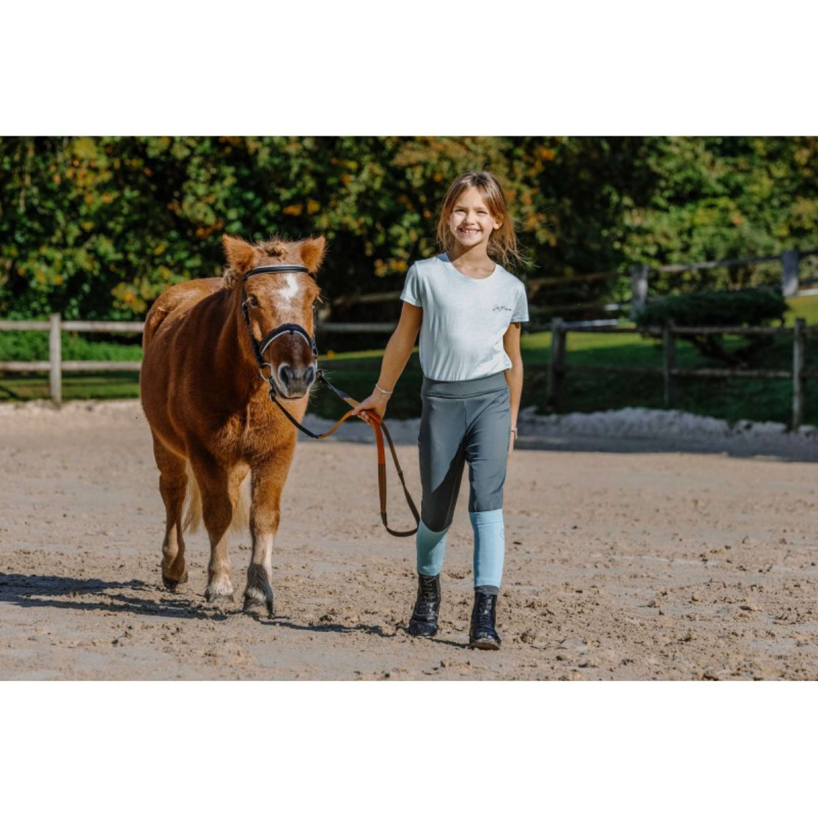 EQUITHÈME Legging d'Équitation Birdy Kids Full Grip Khaki EQUITHÈME Legging d'Équitation Birdy Kids Full Grip Khaki