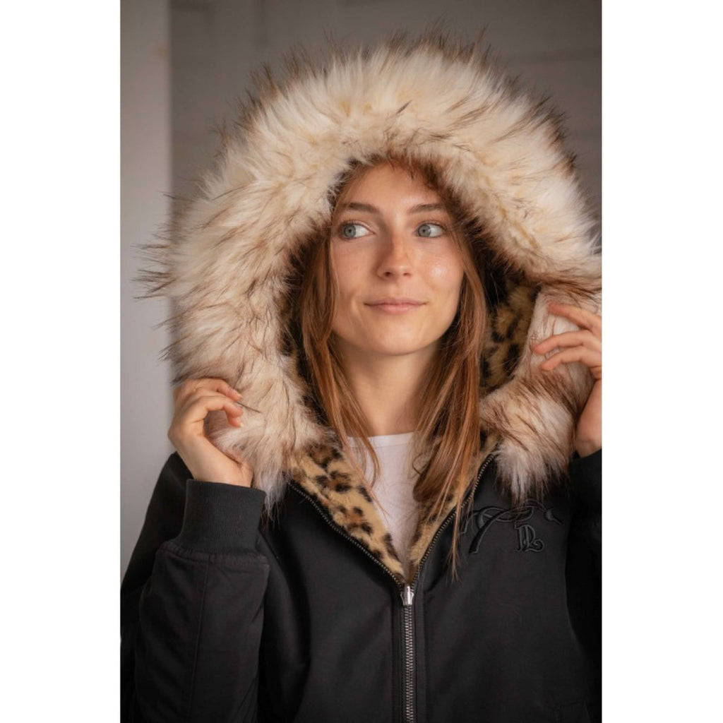 Pénélope Veste Bomber LeoLyon Noir/Panthère