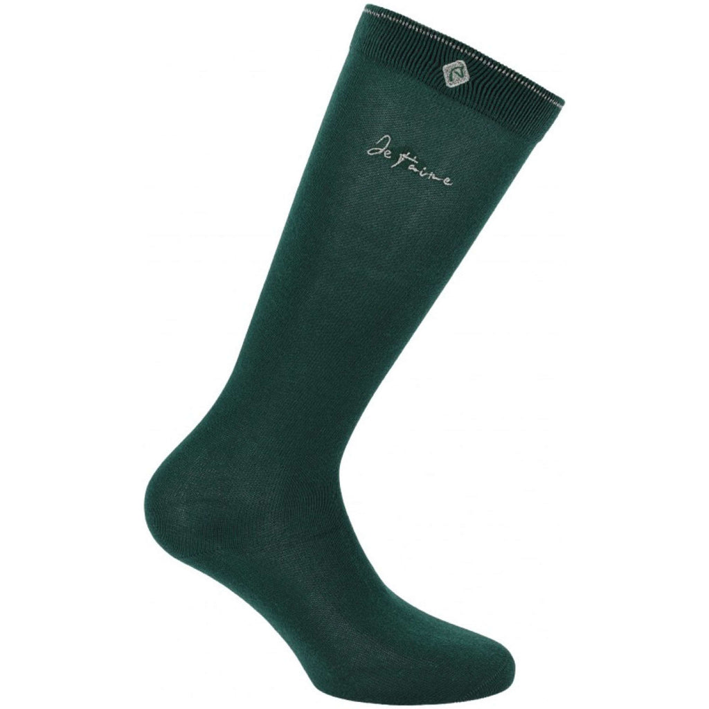 EQUITHÈME Chaussettes Rose Khaki