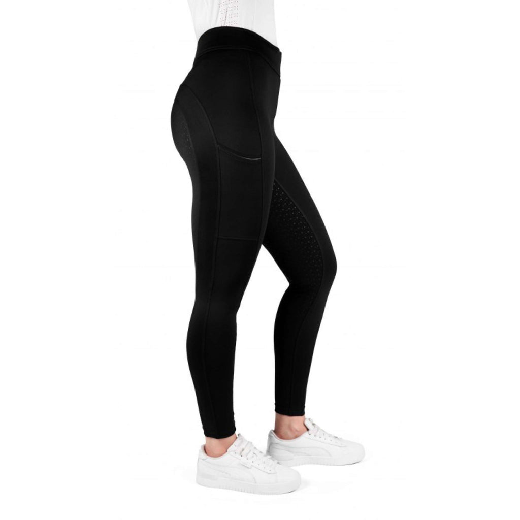 EQUITHÈME Legging d'Équitation Birdy Full Grip Noir