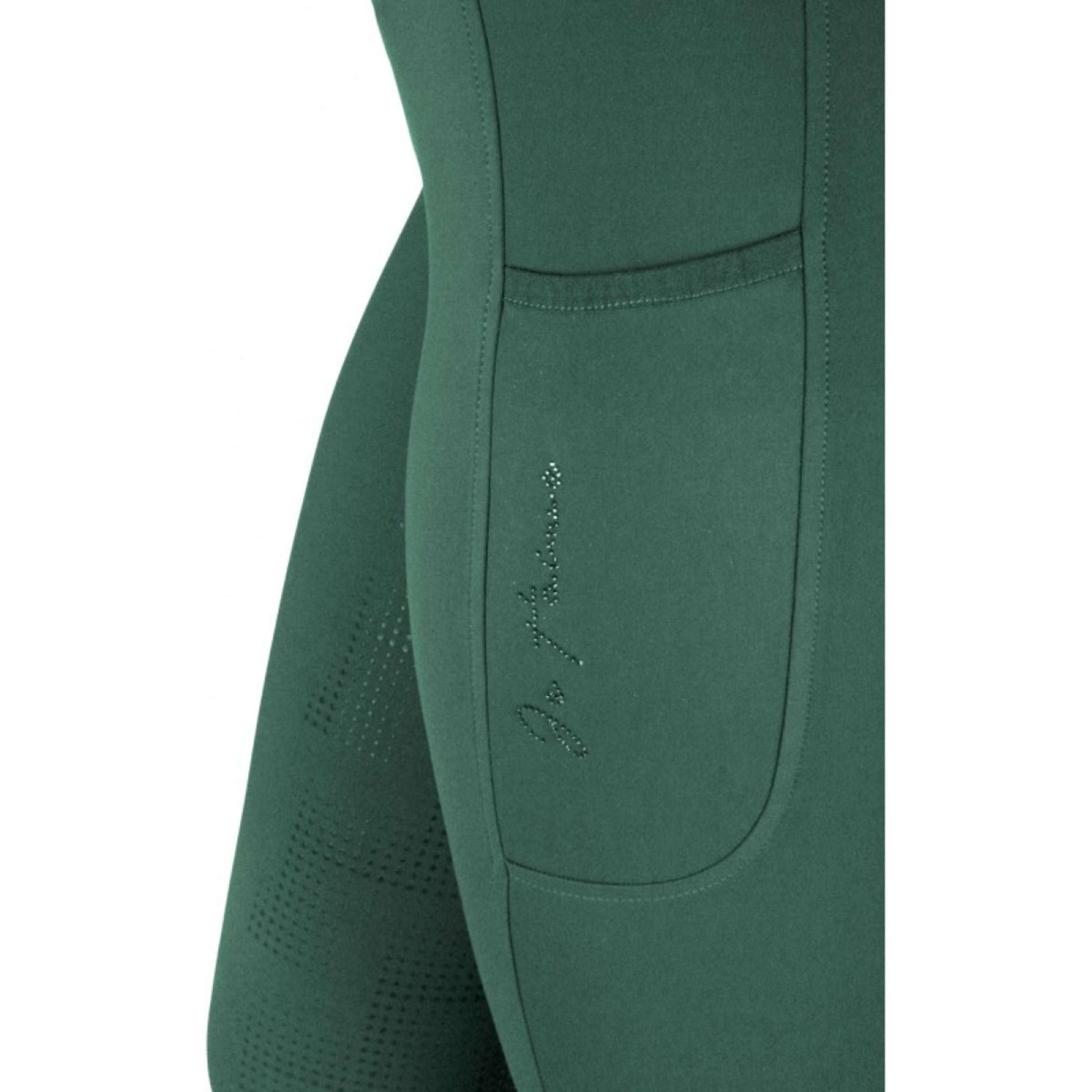 EQUITHÈME Legging d'Équitation Flora Full Grip Bleu canard