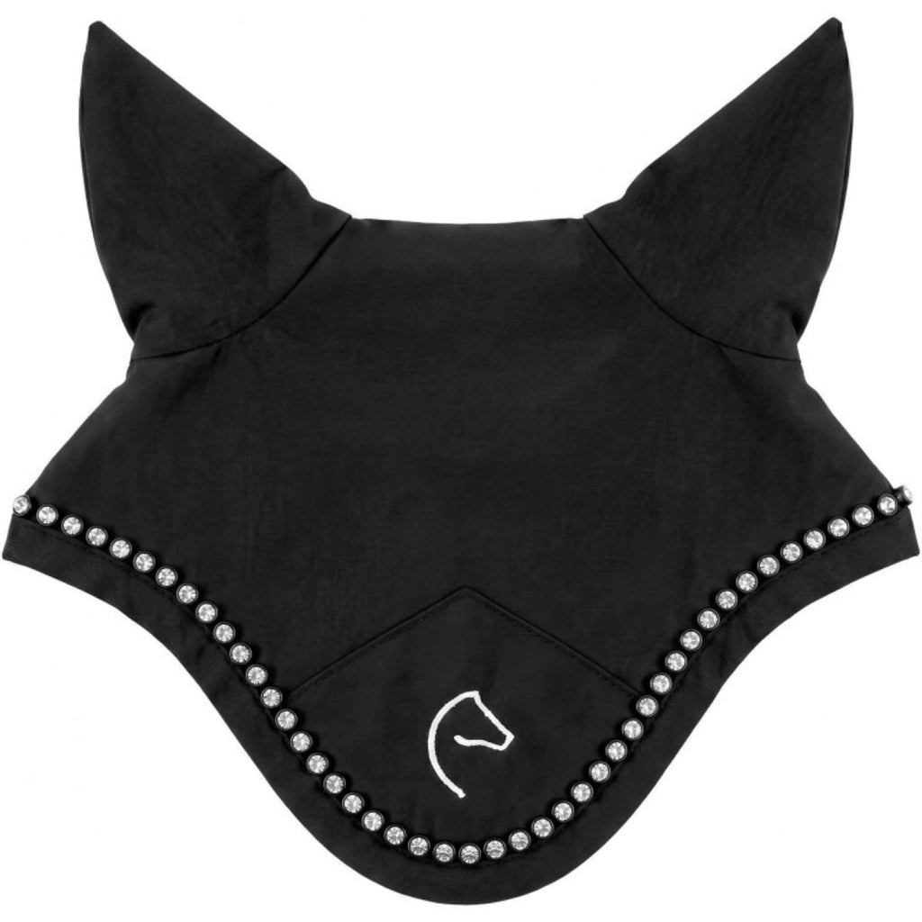 EQUITHÈME Bonnet Anti-Mouches Pony Academy Paillettes Noir