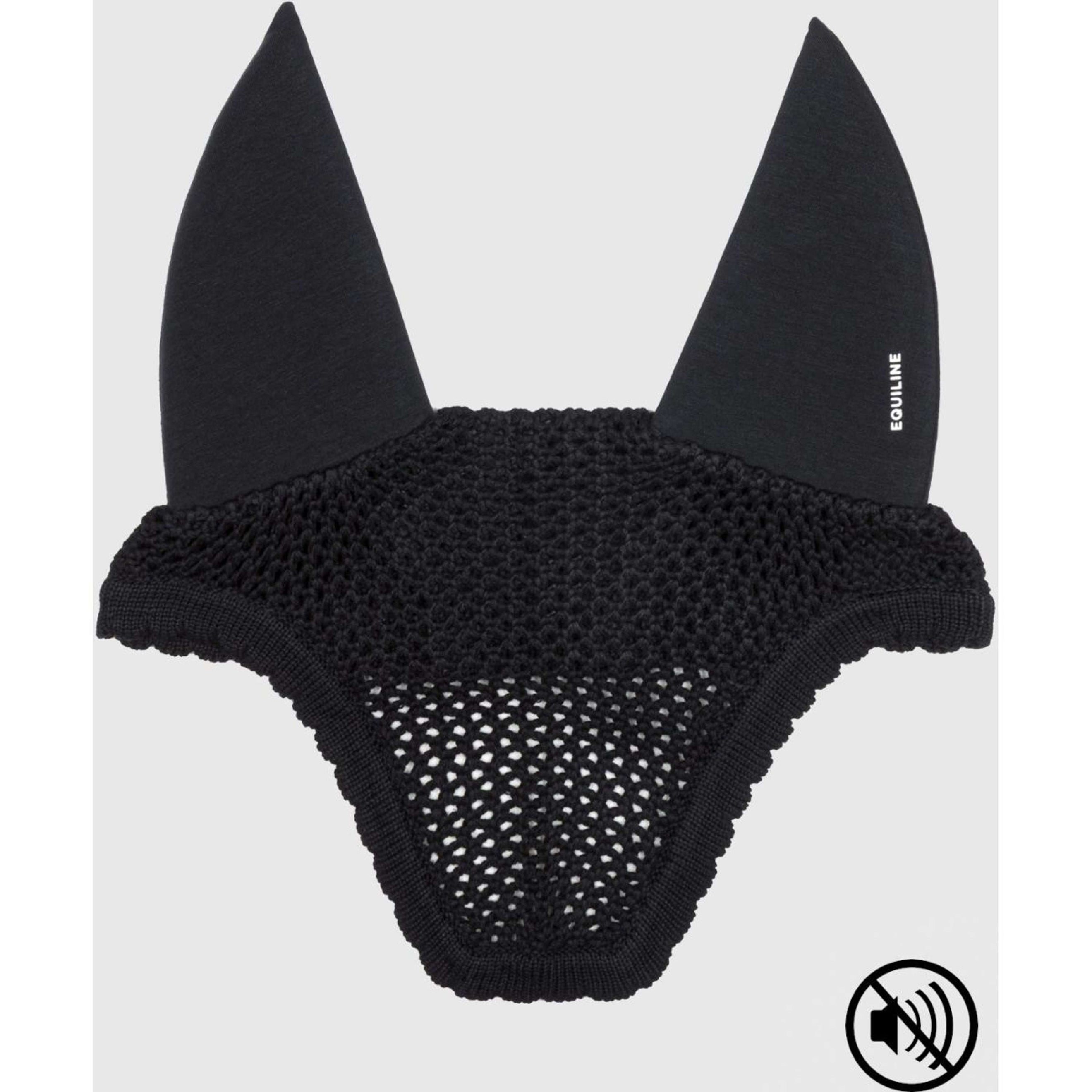 Equiline Bonnet Anti-Mouches Gerald Soundproof Noir Equiline Bonnet Anti-Mouches Gerald Soundproof Noir