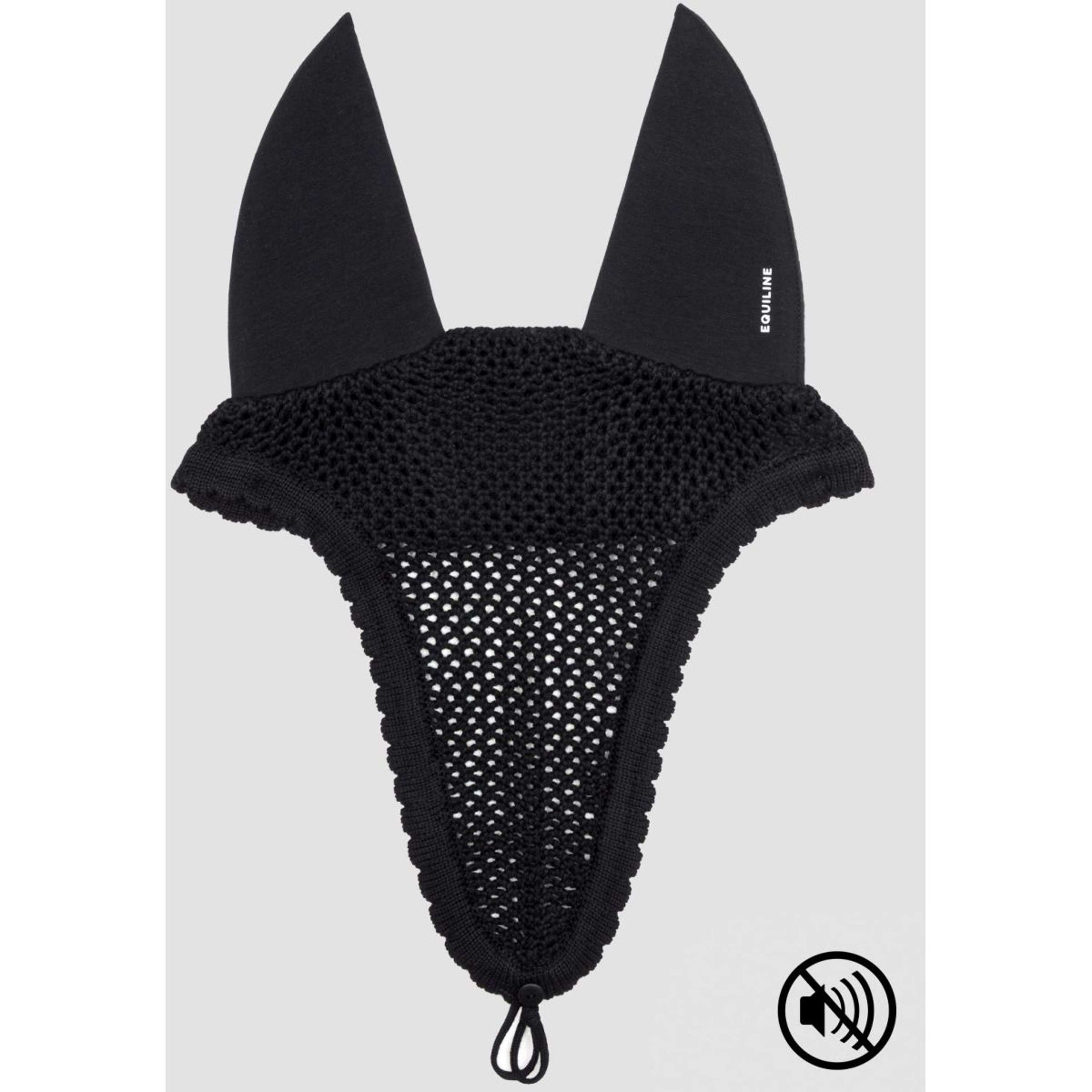 Equiline Bonnet Anti-Mouches Ruben Soundproof avec Boucle Noir Equiline Bonnet Anti-Mouches Ruben Soundproof avec Boucle Noir