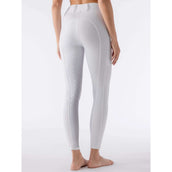 Equiline Legging d'Équitation Carbef Full Grip Blanc
