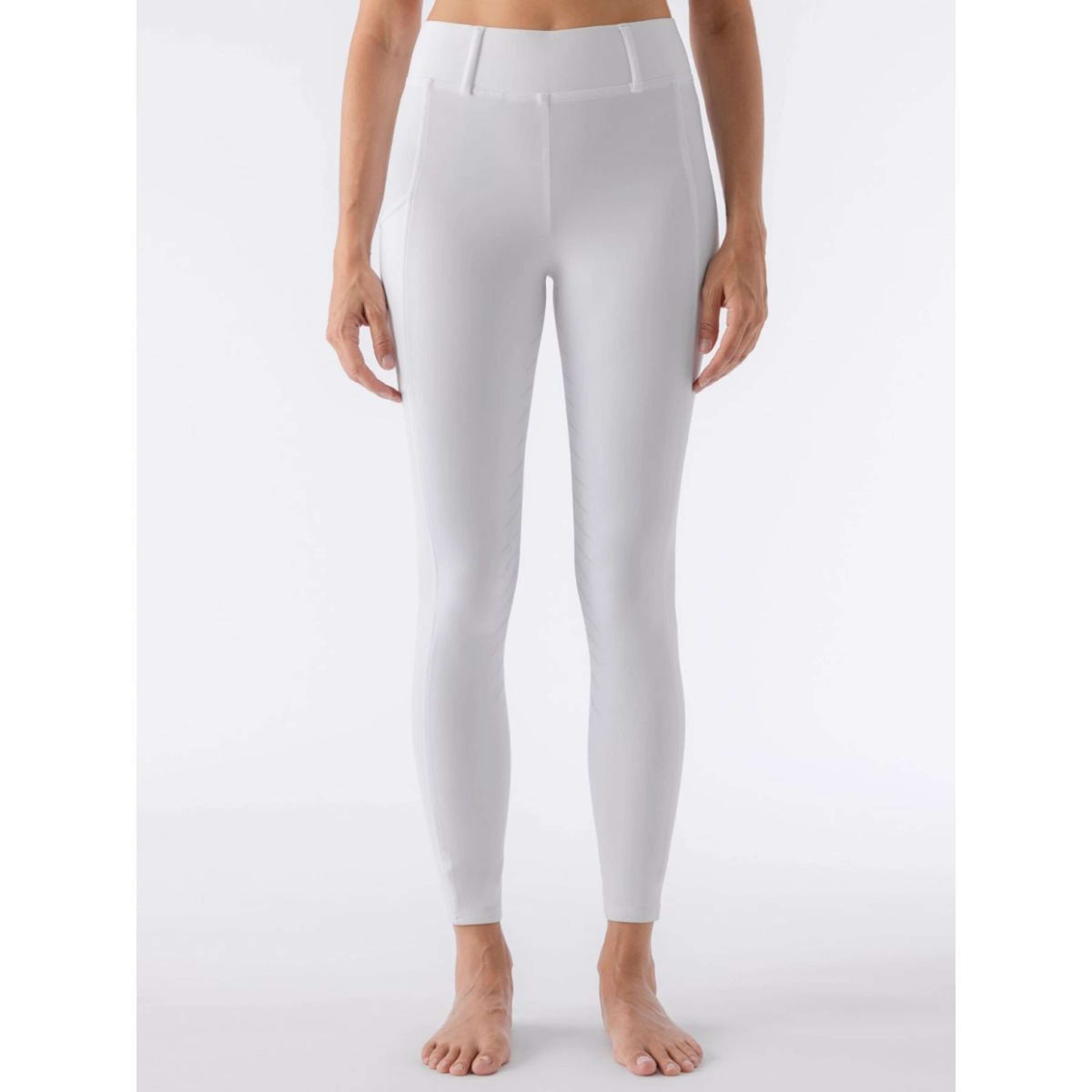Equiline Legging d'Équitation Carbef Full Grip Blanc