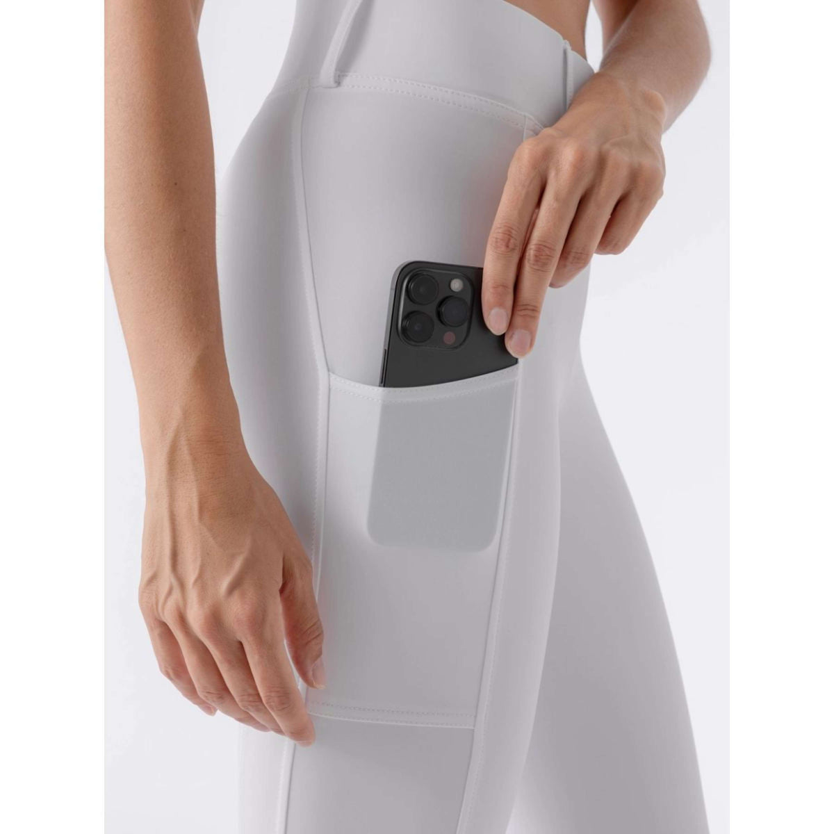 Equiline Legging d'Équitation Carbef Full Grip Blanc