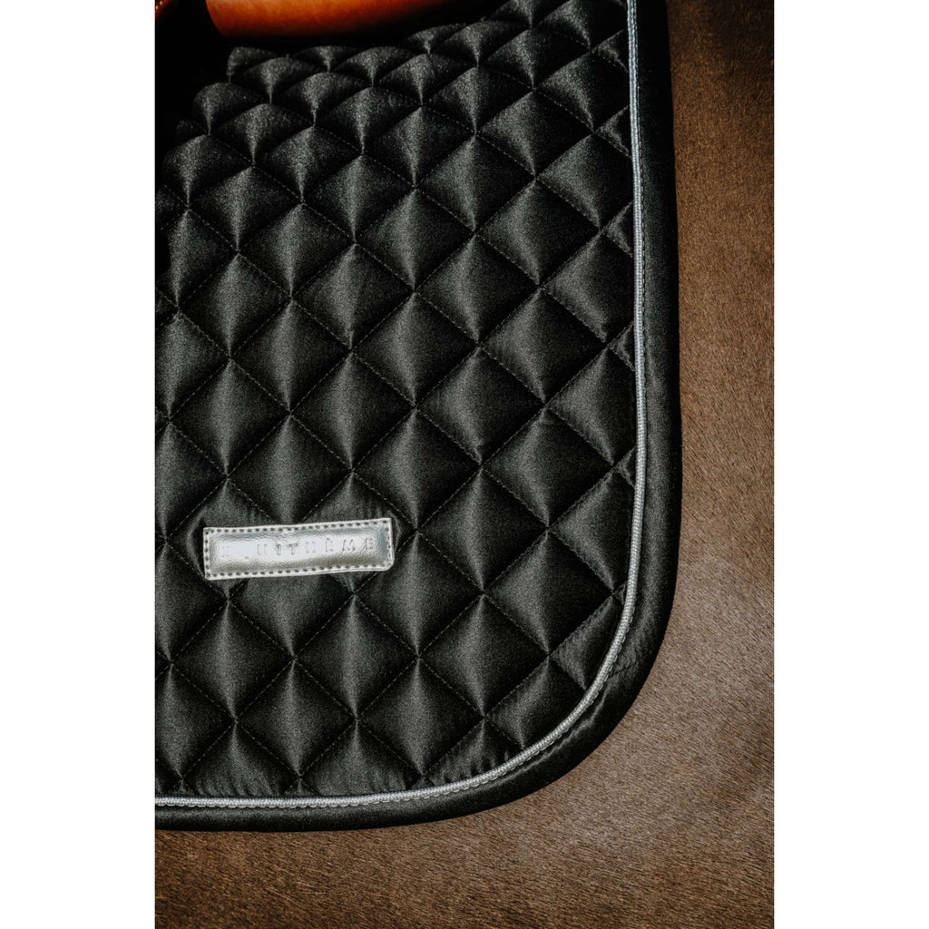 EQUITHÈME Tapis de Selle Nacre de Saut Noir