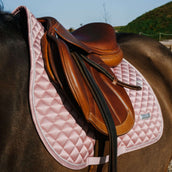 EQUITHÈME Tapis de Selle Nacre de Saut Rose