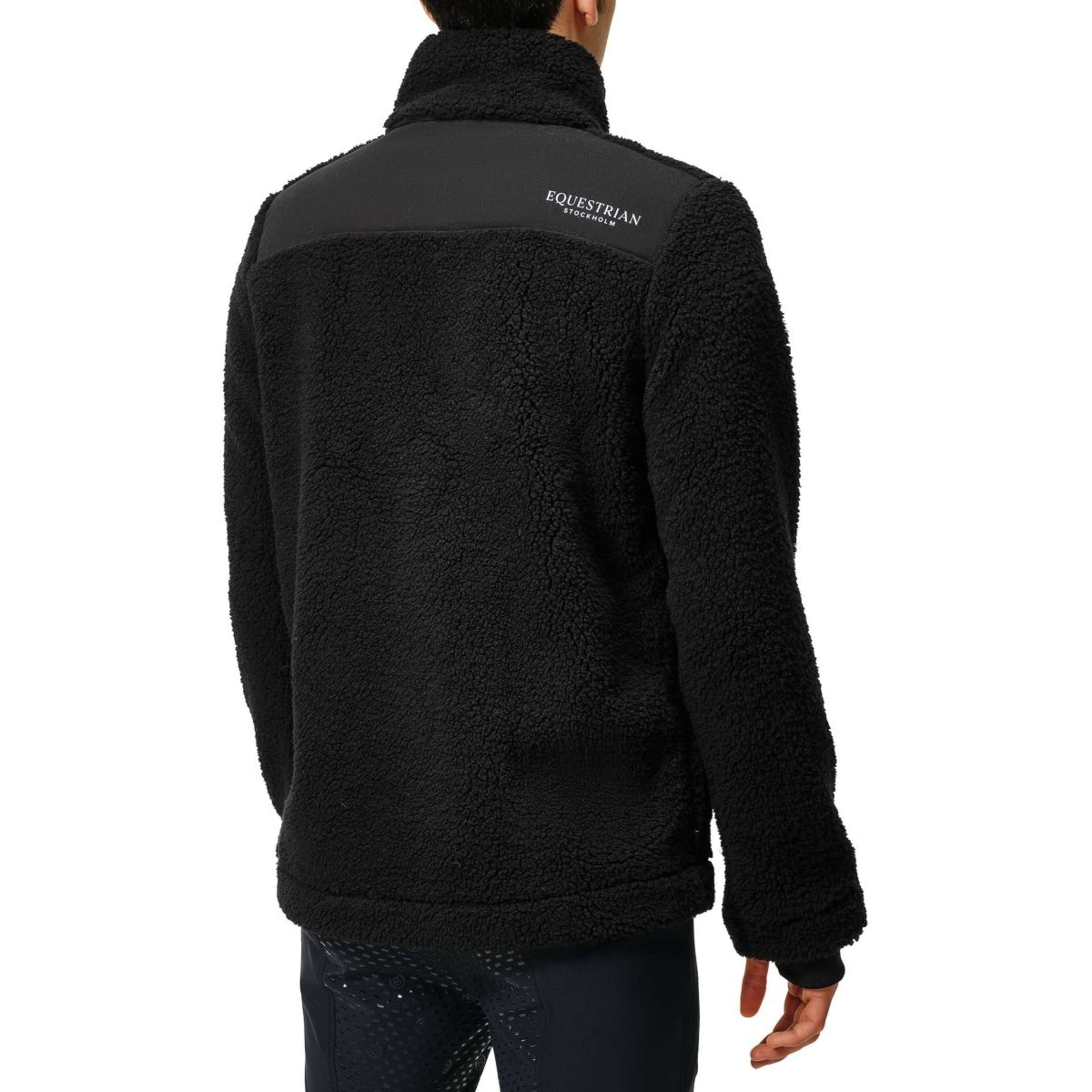 Equestrian Stockholm Blouson Teddy Fleece Men Noir Equestrian Stockholm Blouson Teddy Fleece Men Noir