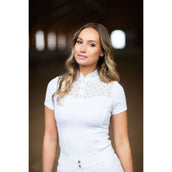 Equestrian Stockholm T-shirt de Concours Crystal Champion Blanc
