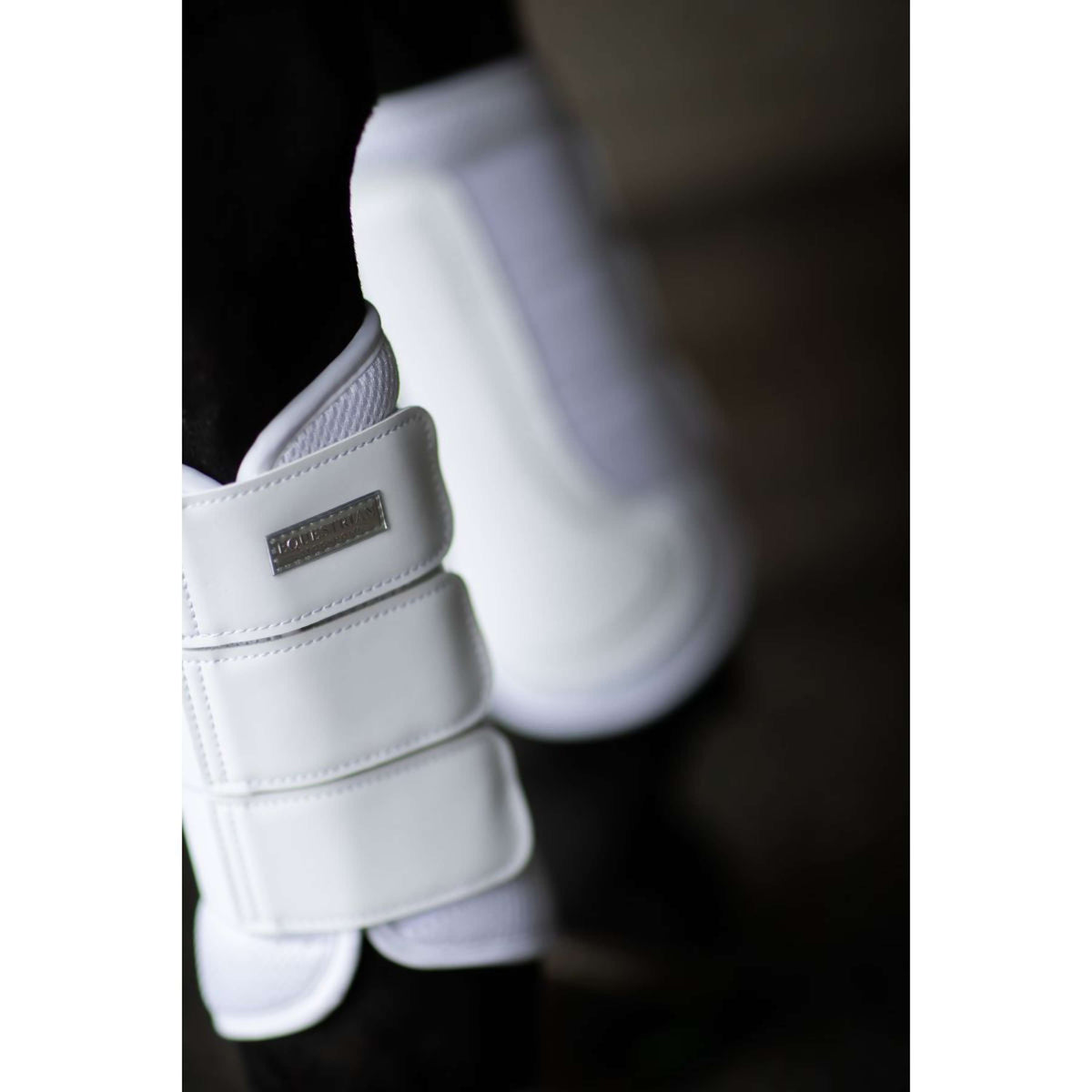 Equestrian Stockholm Guêtres Classic Mesh White Silver