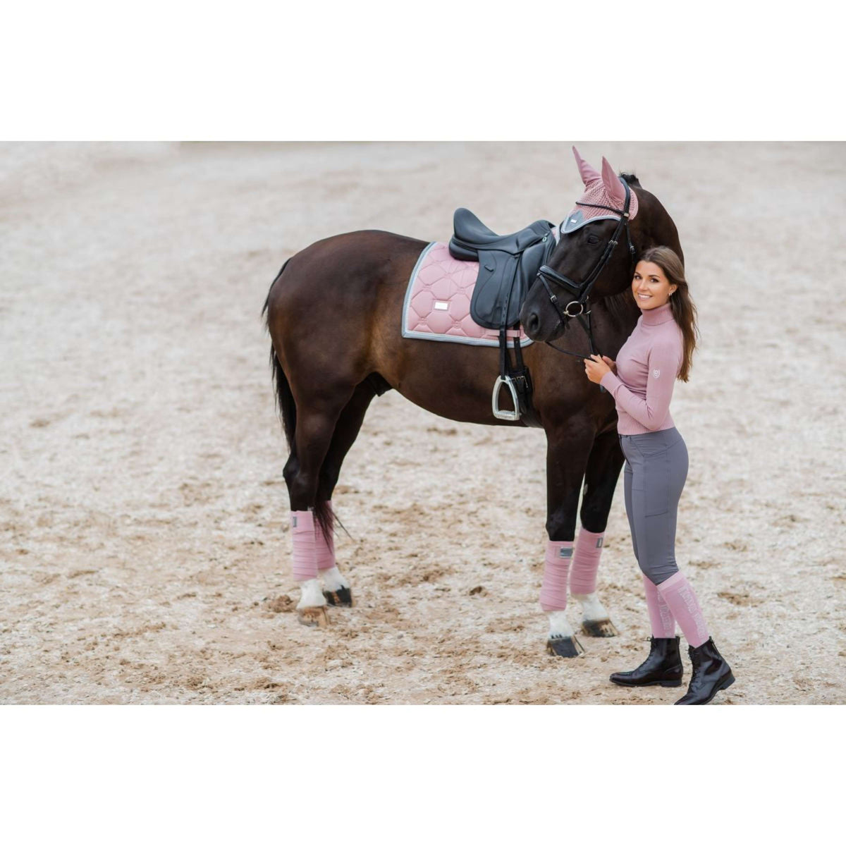 Equestrian Stockholm Bandages Rose