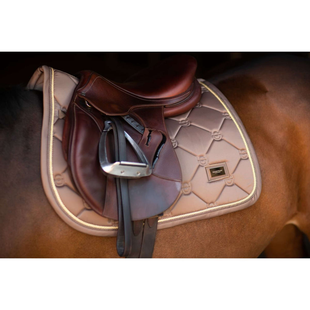 Equestrian Stockholm Tapis de Selle de Saut Champagne