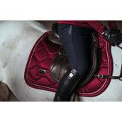Equestrian Stockholm Tapis de Selle de Saut Bordeaux