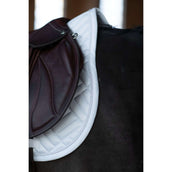 Equestrian Stockholm Tapis de Selle Modern de Saut White Silver