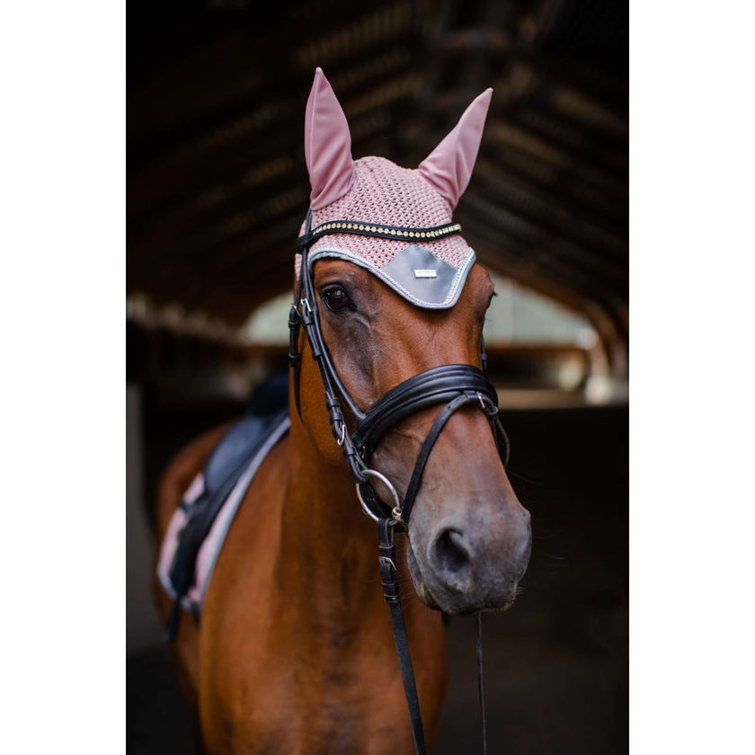 Equestrian Stockholm Bonnet Anti-Mouches Rose Equestrian Stockholm Bonnet Anti-Mouches Rose