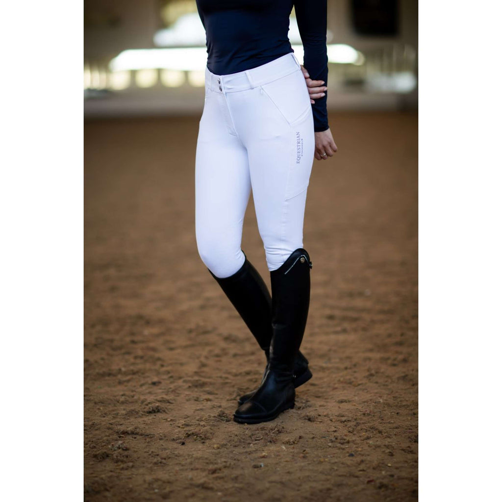 Equestrian Stockholm Pantalon d'Équitation Elite Jump Blanc