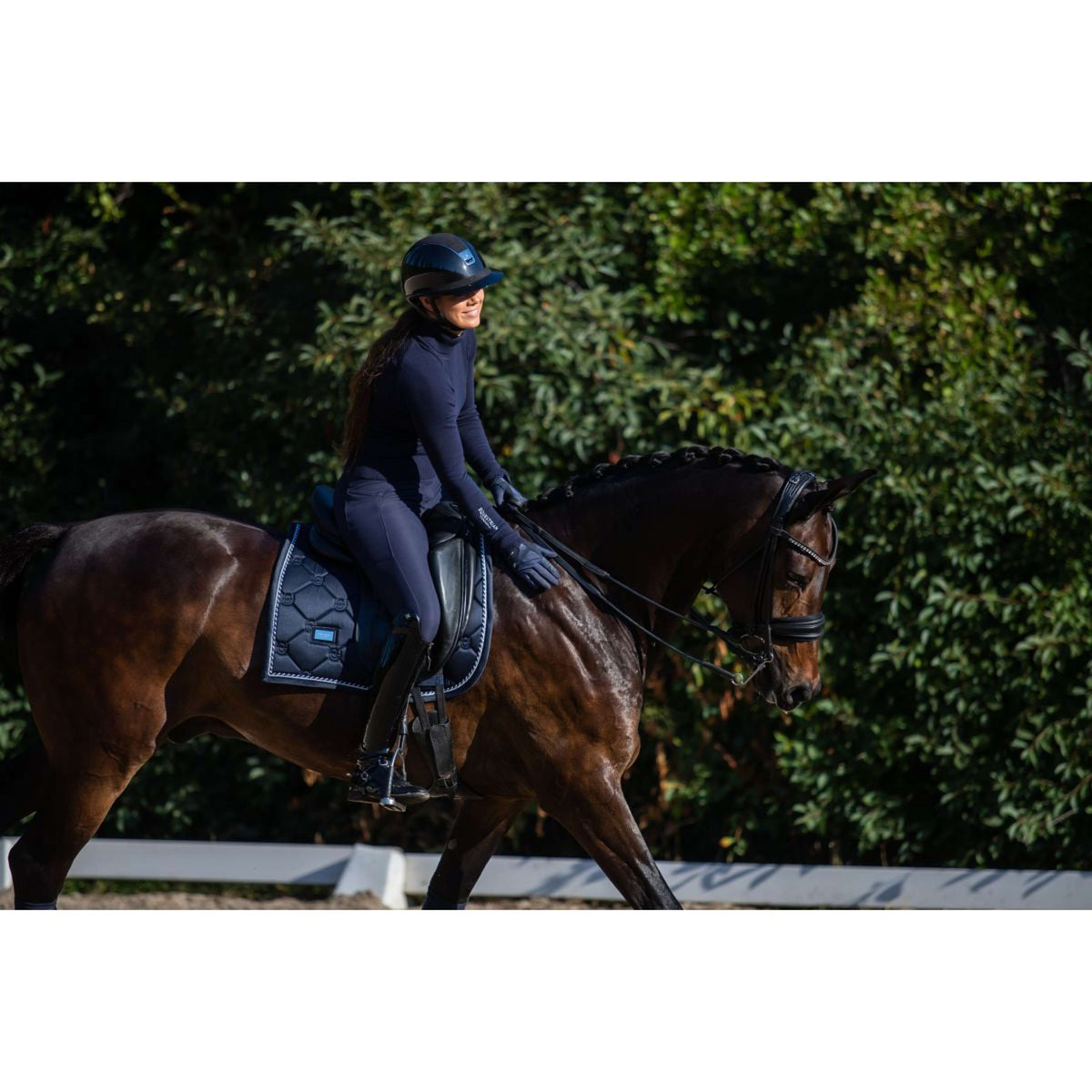 Equestrian Stockholm Tapis de Selle Dressage Black Edition